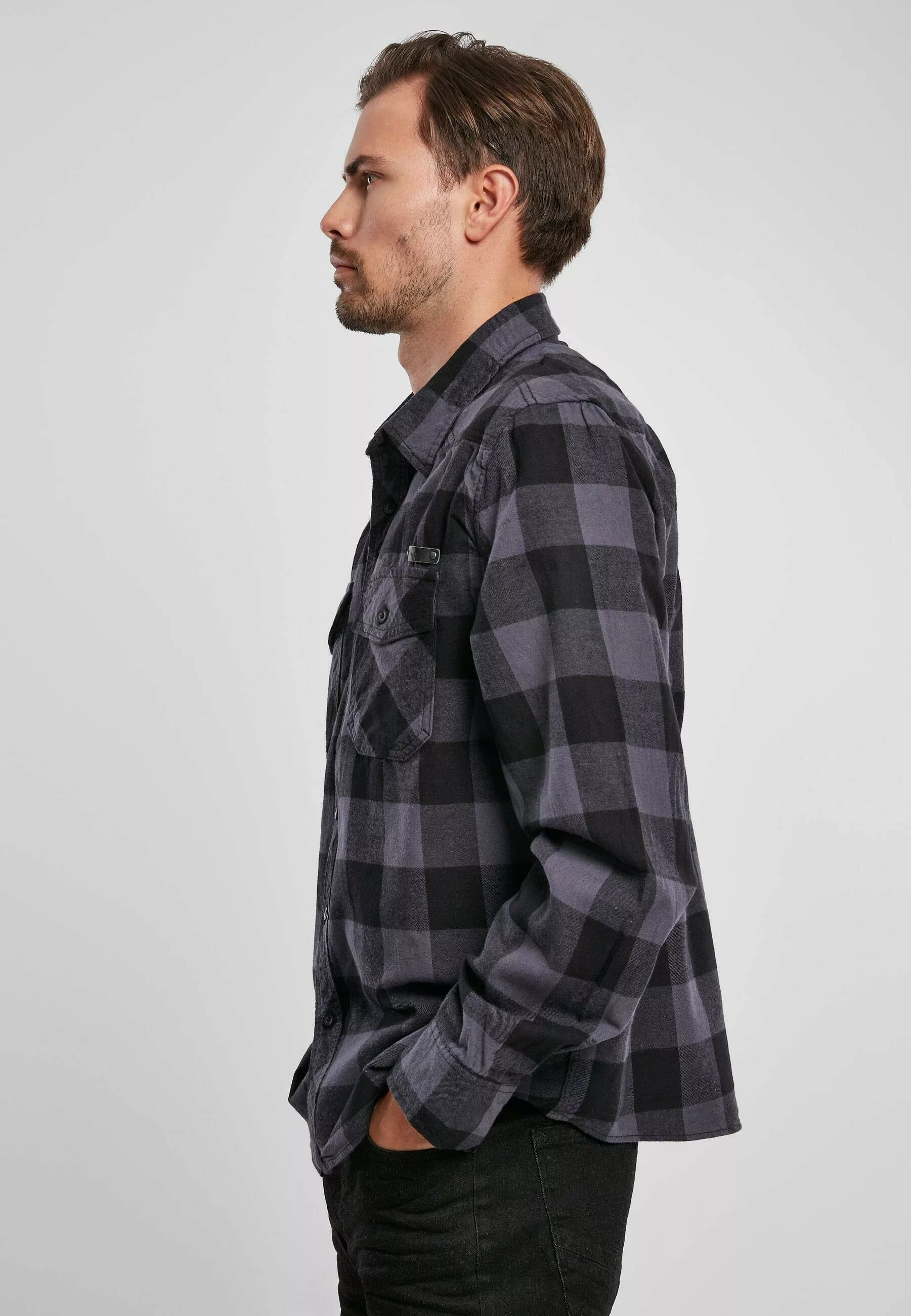 Brandit Langarmhemd Brandit Herren Checked Shirt (1-tlg) günstig online kaufen