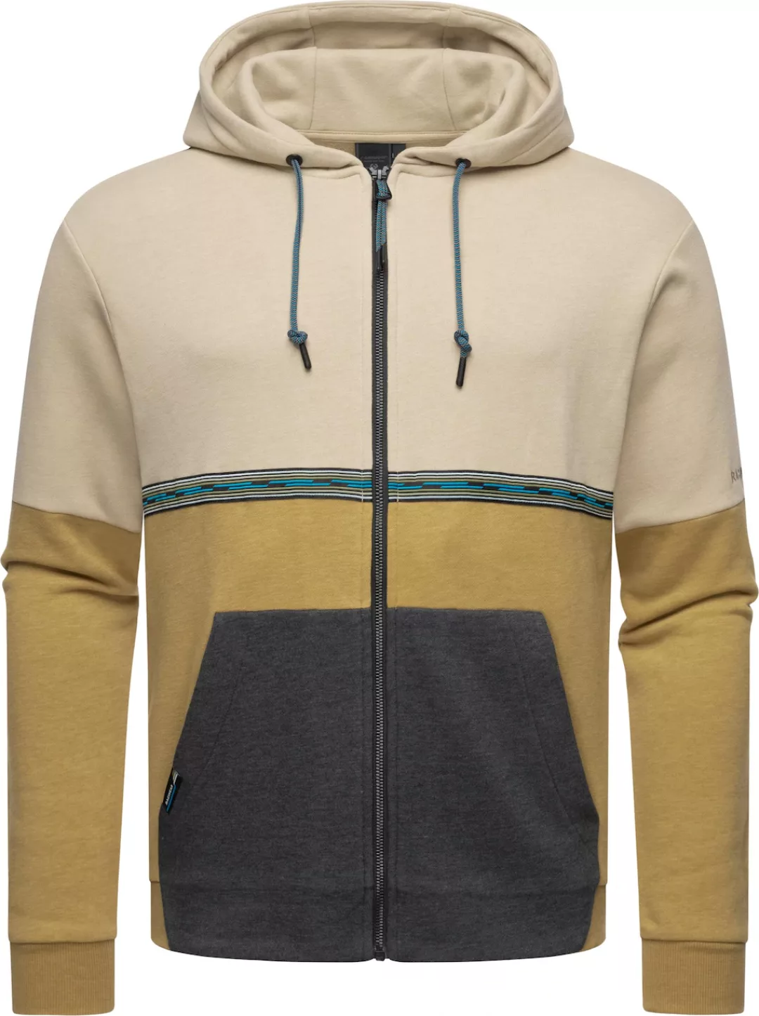 Ragwear Kapuzensweatjacke "Blocky", Herren Basic Sweatjacke mit Kapuze günstig online kaufen