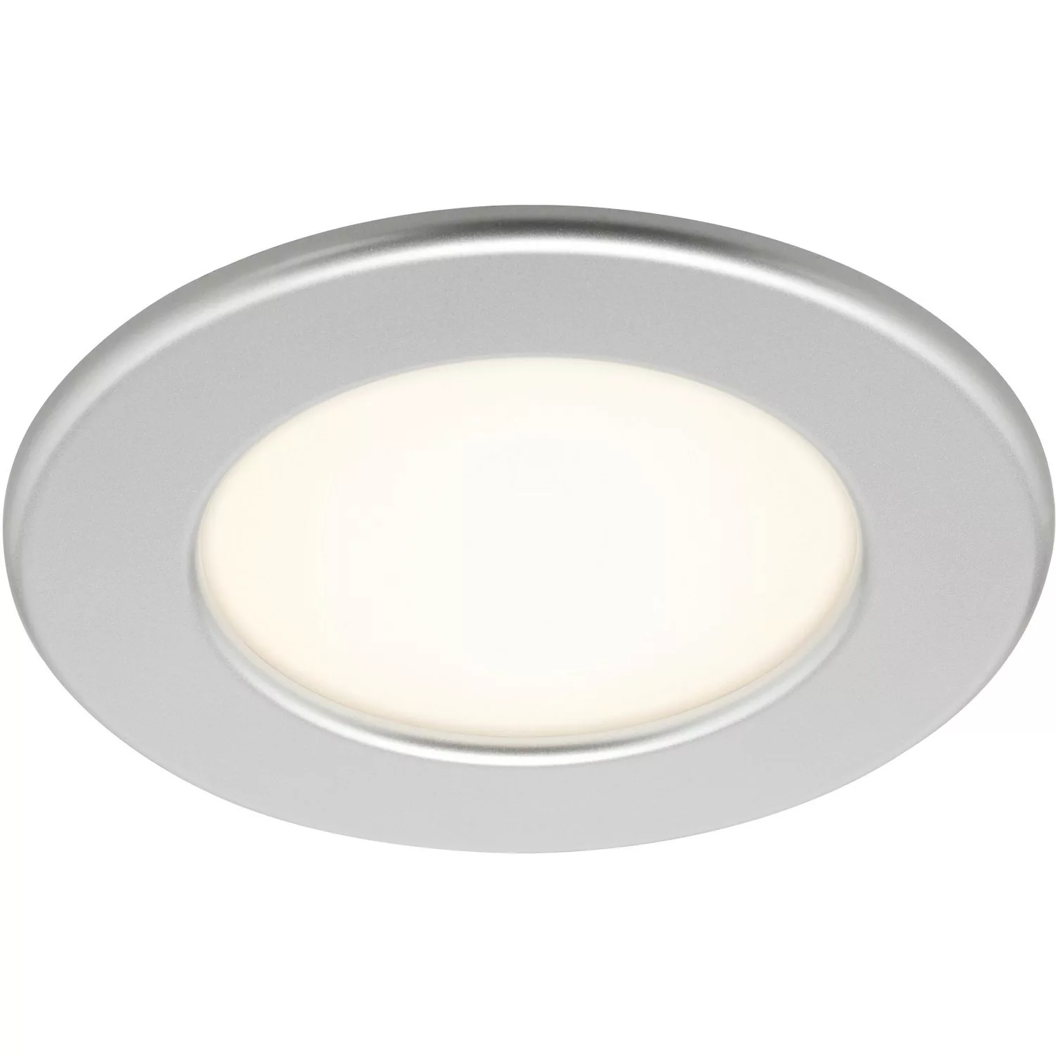 Brilo LED-Einbauleuchte Thin 1er-Set Chrom-Matt günstig online kaufen