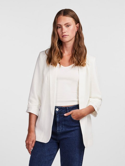 pieces Blusenblazer "PCBOSELLA 3/4 BLAZER NOOS", mit Faltendetail am Ärmel günstig online kaufen