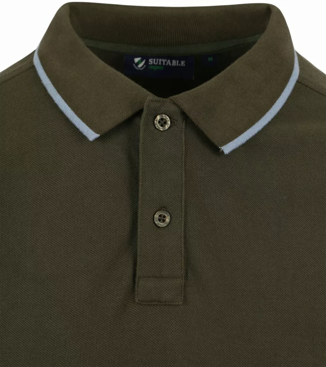Suitable Respect Poloshirt Tip Ferry Olivgrün - Größe M günstig online kaufen