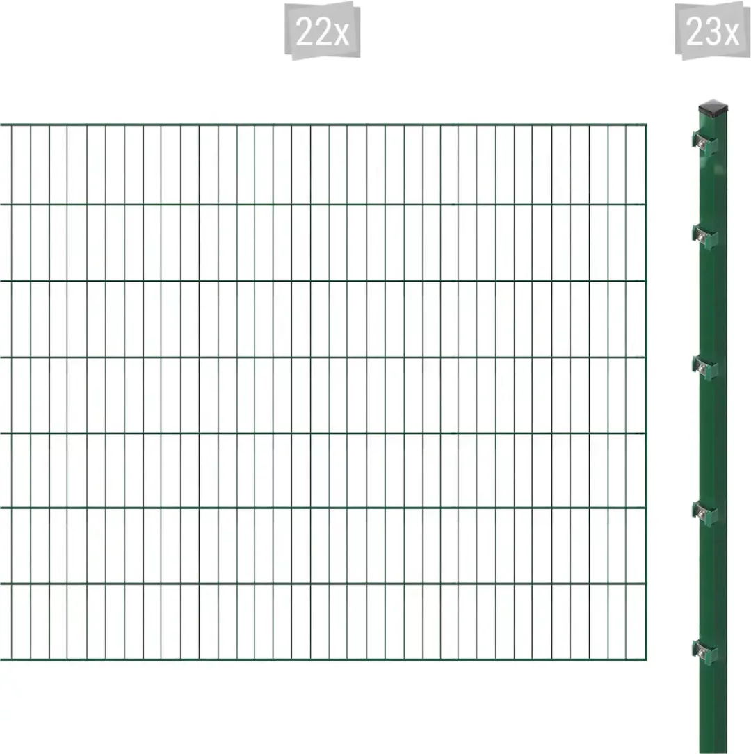 Arvotec Einstabmattenzaun "ESSENTIAL 140 zum Aufschrauben", Zaunhöhe 140 cm günstig online kaufen