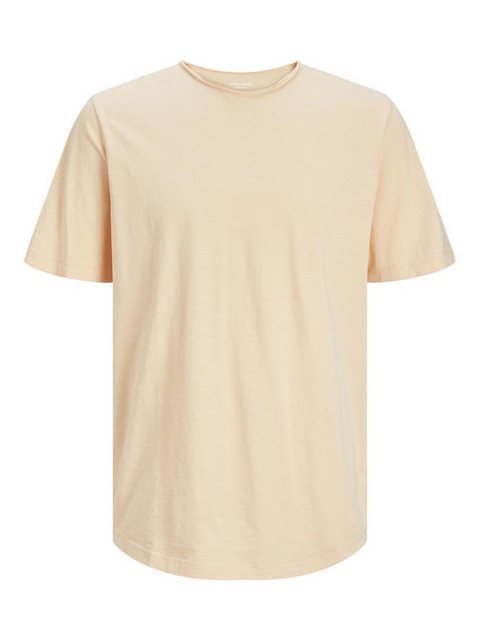 Jack & Jones T-Shirt Basic T-Shirt Rundhals Kurzarm JJEBASHER 5979 in Orang günstig online kaufen