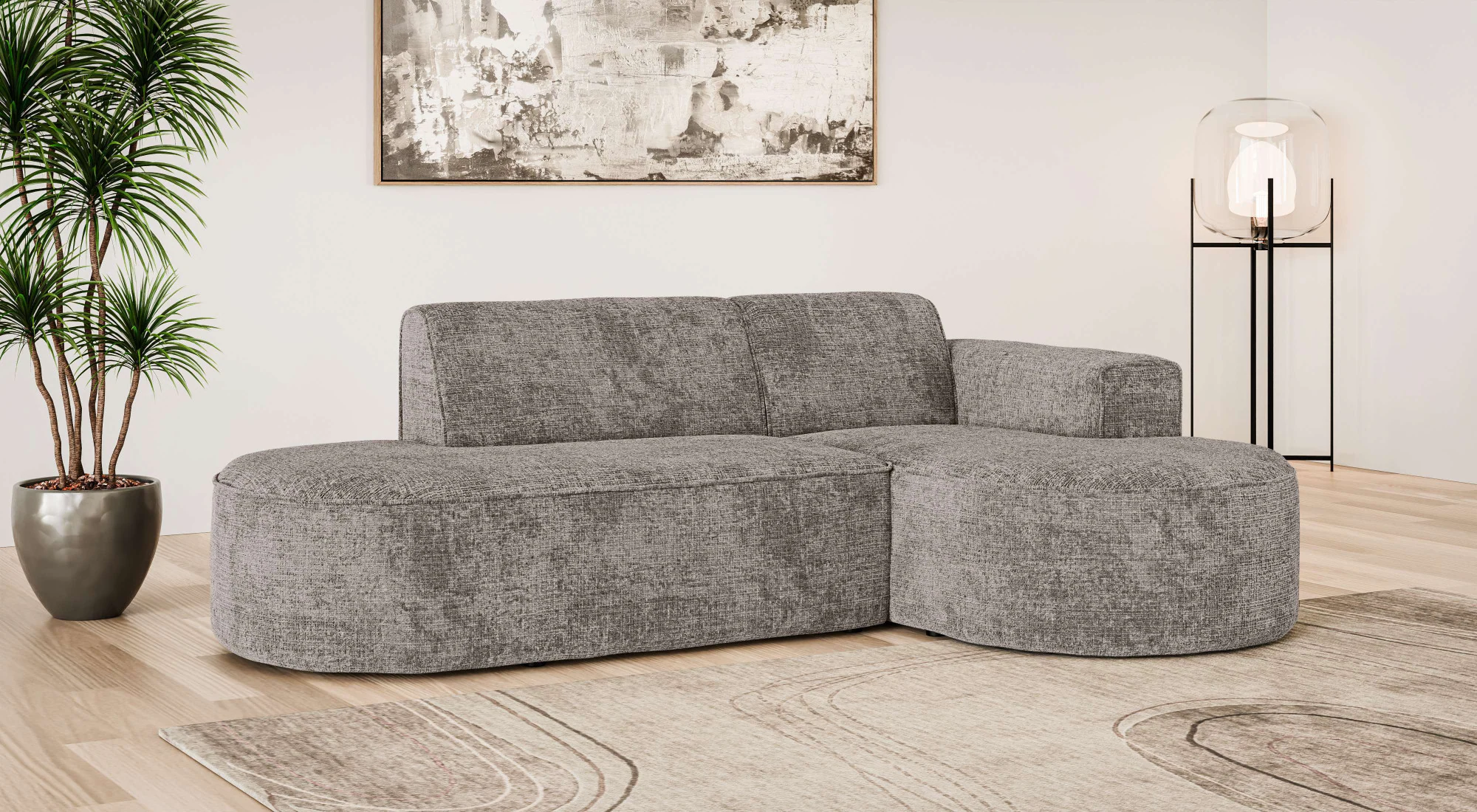 OTTO home Ecksofa "ADELLA Design-Sofa mit Recamiere rechts/links, 248/159/7 günstig online kaufen