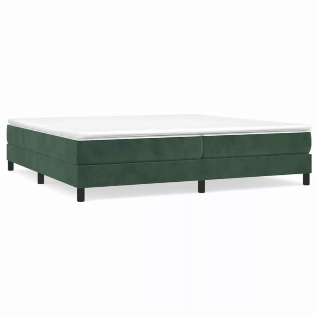 furnicato Bett Bettgestell ohne Matratze Dunkelgrün 200x200 cm Samt (1-tlg) günstig online kaufen