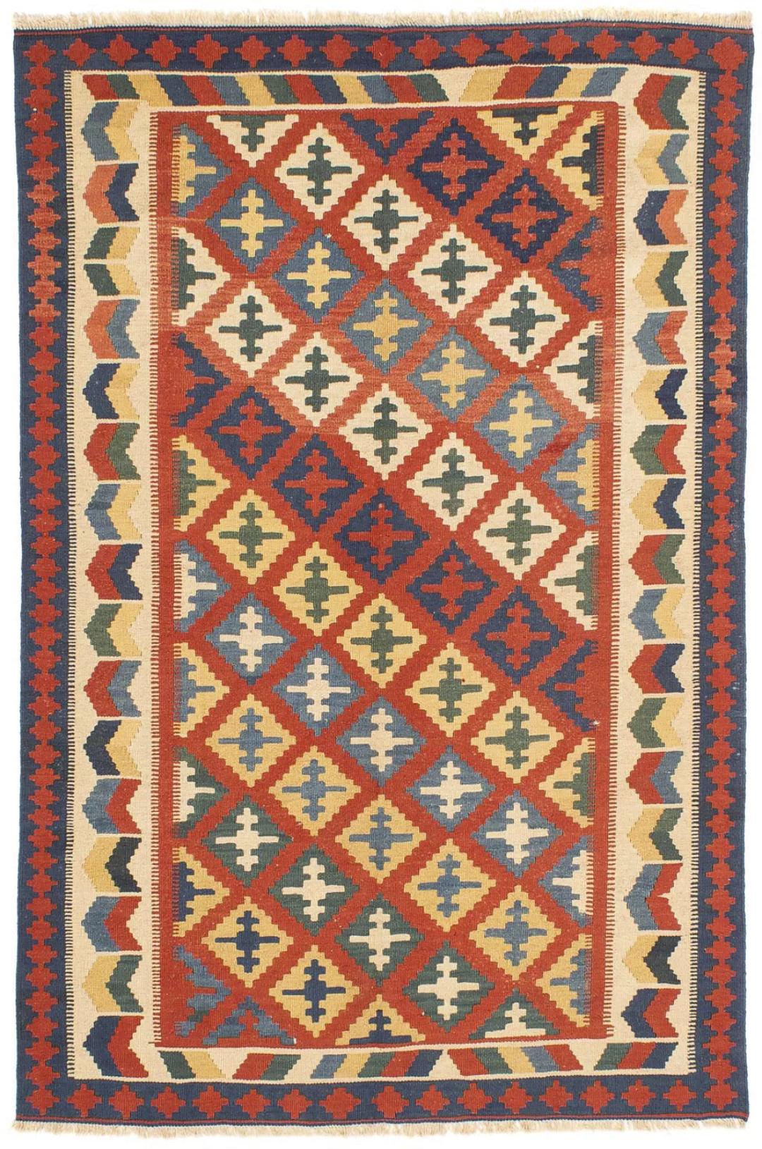 morgenland Wollteppich »Kelim - Oriental - 217 x 155 cm - rot«, rechteckig günstig online kaufen