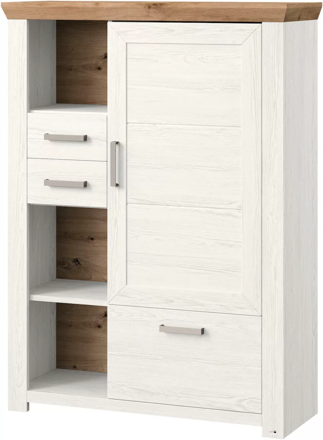 set one by Musterring Highboard "York", Typ 25 und 26, in 3 Farbvarianten, günstig online kaufen