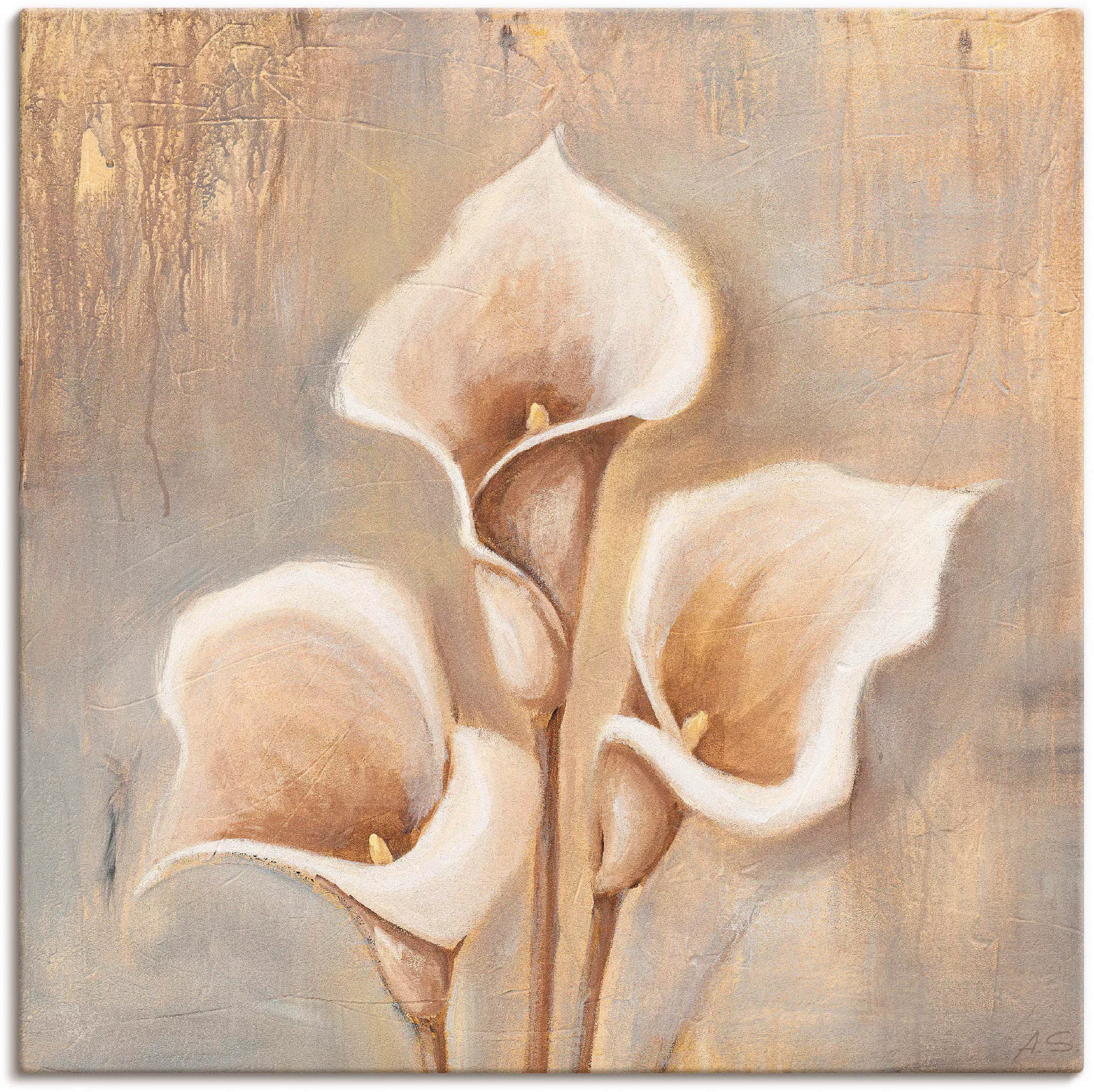 Artland Wandbild »Antike Blüten«, Blumen, (1 St.), als Alubild, Outdoorbild günstig online kaufen