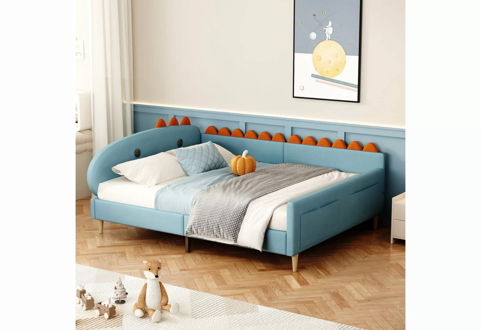 RIYO Funktionsbett Kinderbett Doppelbett 140*200 cm Multifunktionales Schla günstig online kaufen