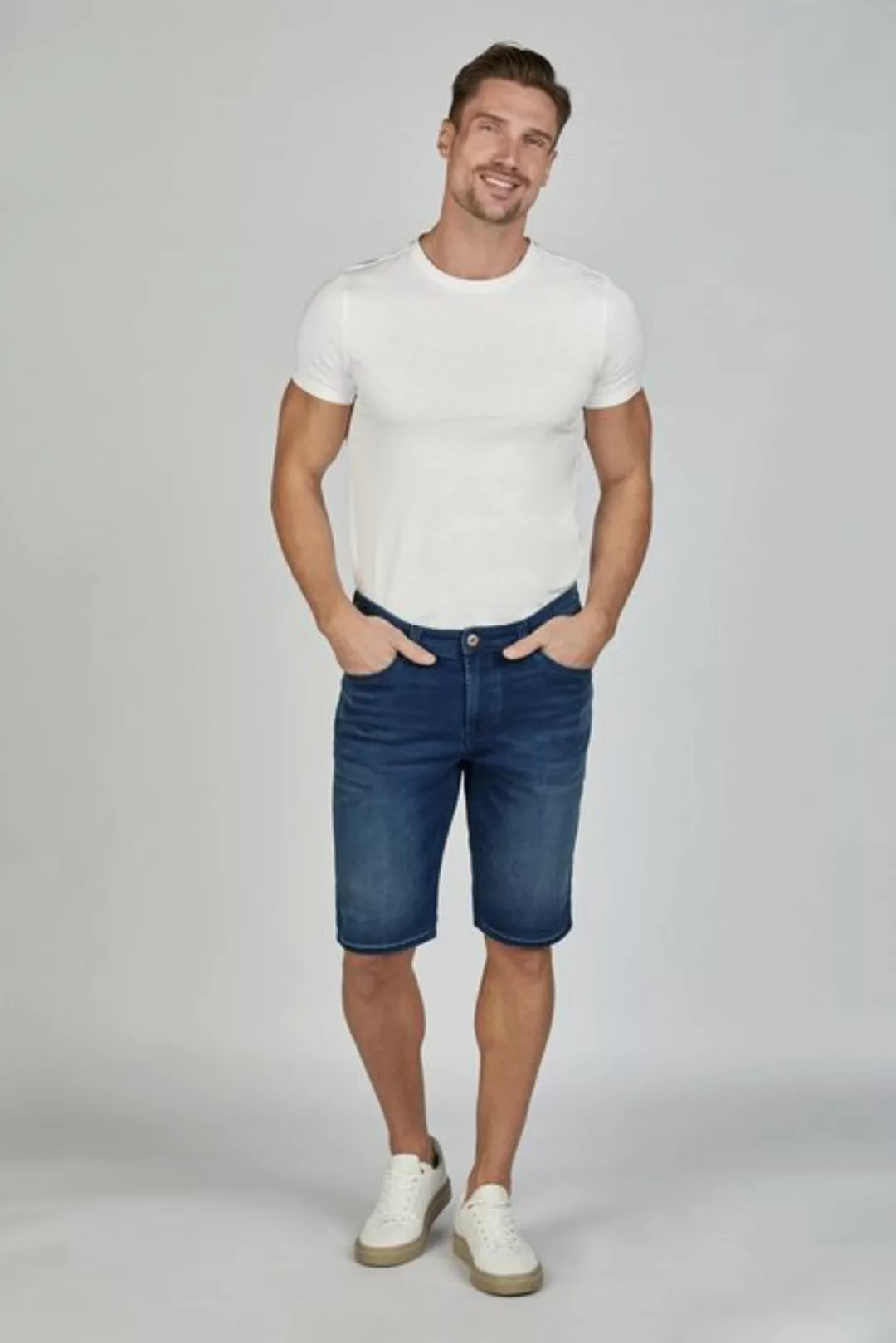 Hattric Bermudas Hattric Herren 5-Pocket-Shorts Jogg-Denim Dark Ind günstig online kaufen
