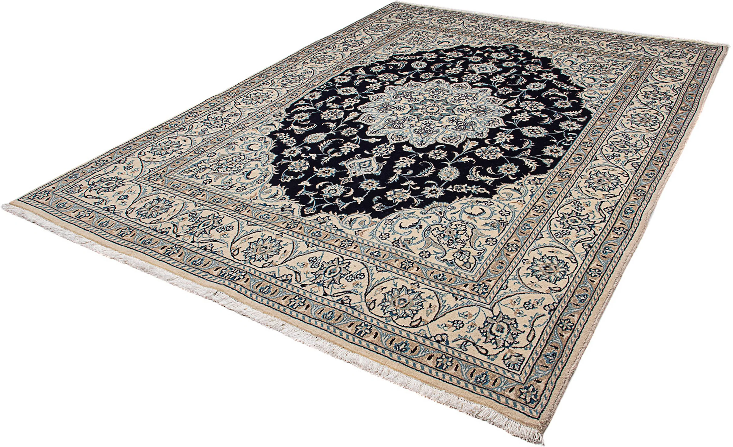 morgenland Orientteppich »Perser - Nain - 269 x 196 cm - dunkelblau«, recht günstig online kaufen