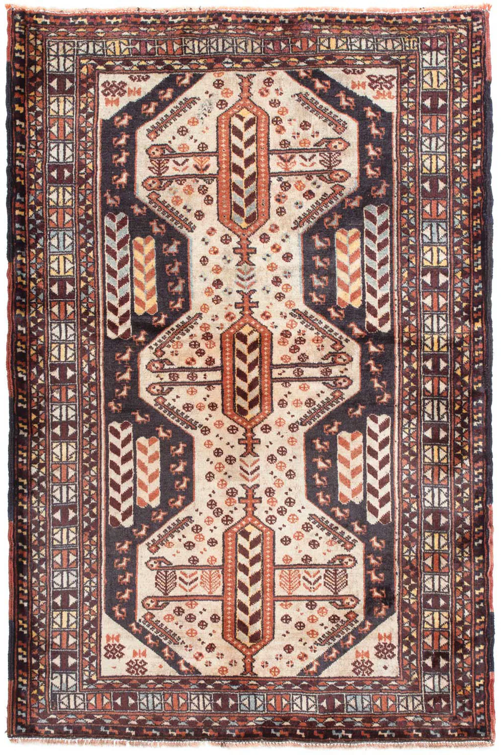morgenland Orientteppich »Belutsch - 140 x 96 cm - beige«, rechteckig, Wohn günstig online kaufen
