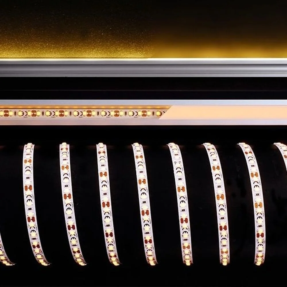 LED Stripe 3528-120-12V-Amber-5M in Weiß 180lm günstig online kaufen