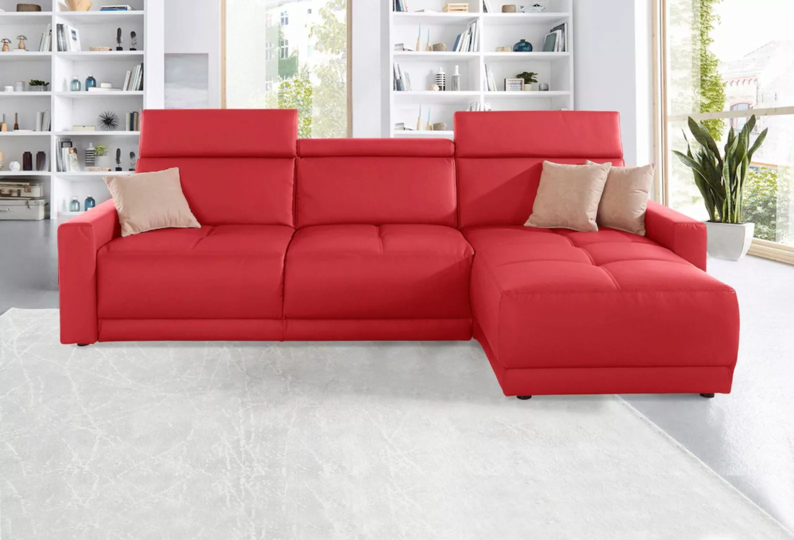 DOMO collection Ecksofa "Ava L-Form", mit Recamiere, Federkern wahlweise mi günstig online kaufen