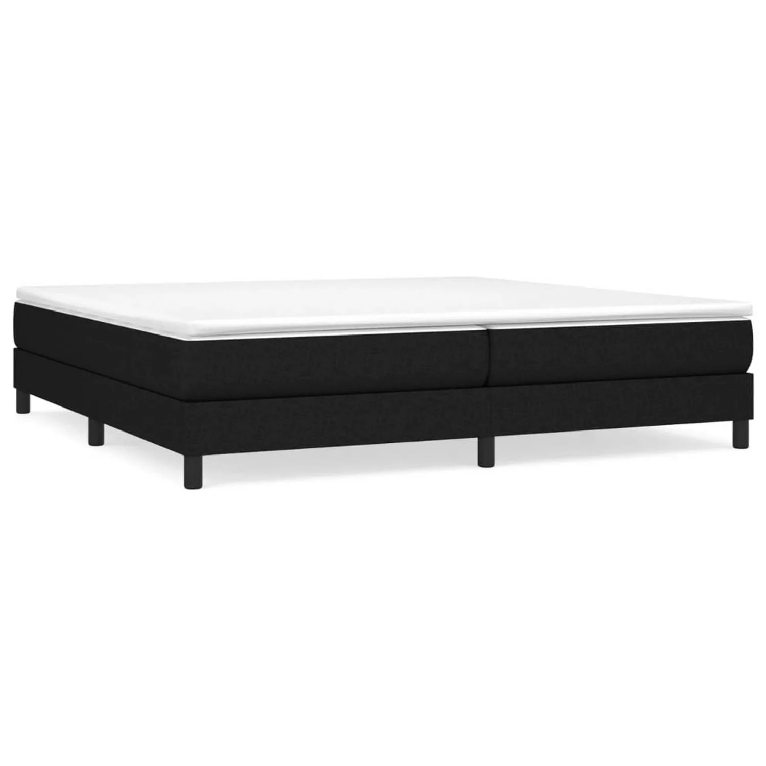 vidaXL Boxspringbett mit Matratze Schwarz 200x200 cm Stoff1398124 günstig online kaufen