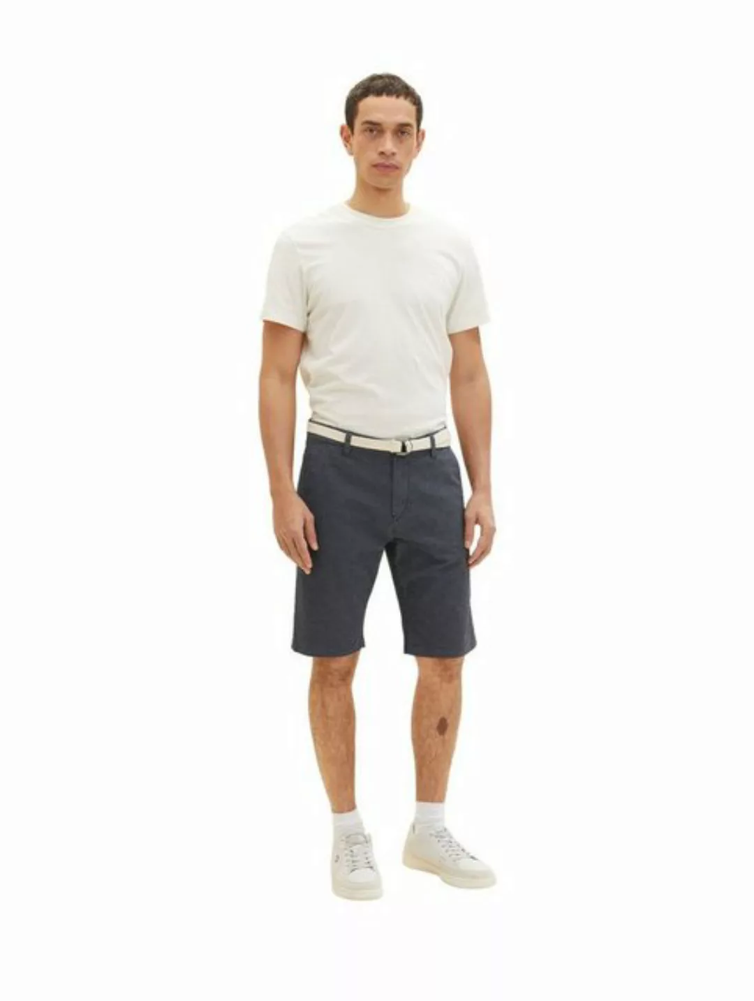 TOM TAILOR Shorts SLIM CHINO BERMUDA+GÜRTEL mit Stretch günstig online kaufen