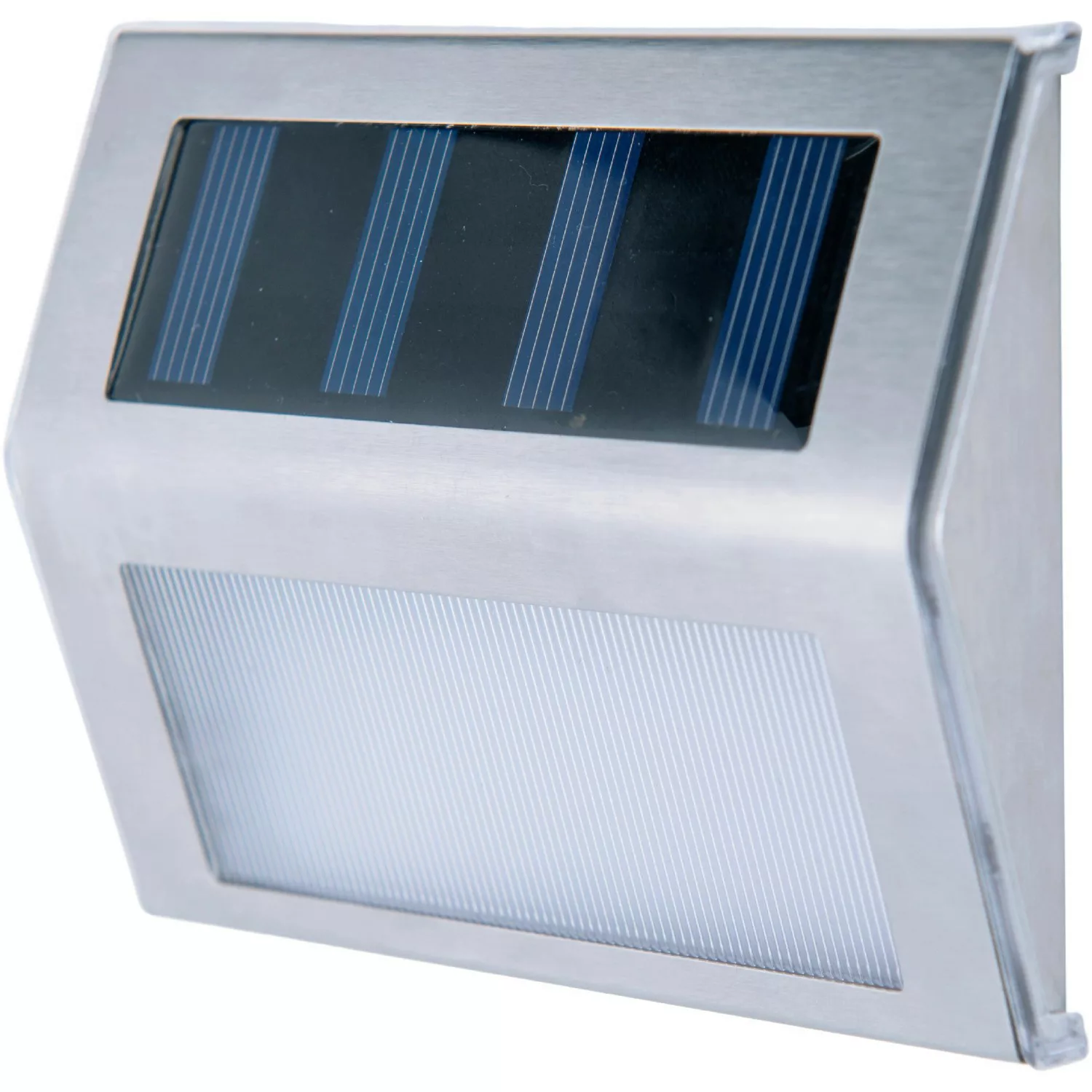 LED Solar-Außenleuchte 4er-Set NV5282104 silber Eisen B/H/L: ca. 2x8x10 cm günstig online kaufen