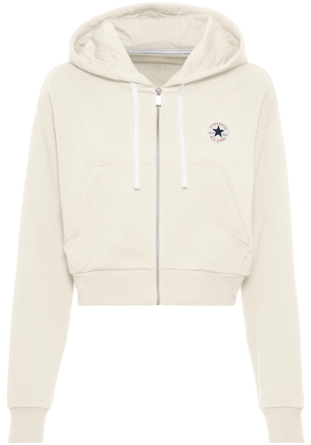 Converse Sweatjacke "WOMENS CONVERSE RETRO FULL-ZIP HOODIE", cropped günstig online kaufen