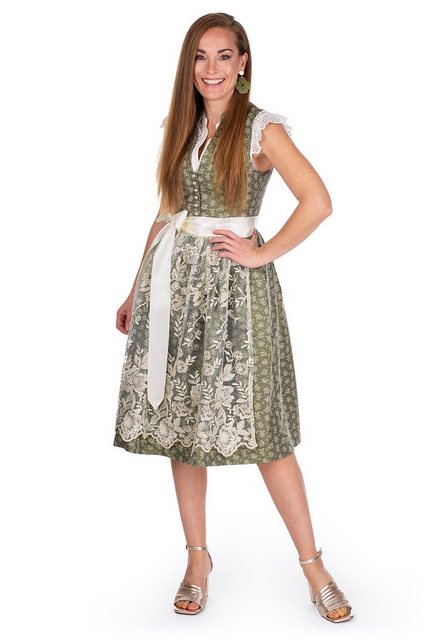 MarJo Dirndl Midi Dirndl 2tlg. - TINA - oliv/creme günstig online kaufen