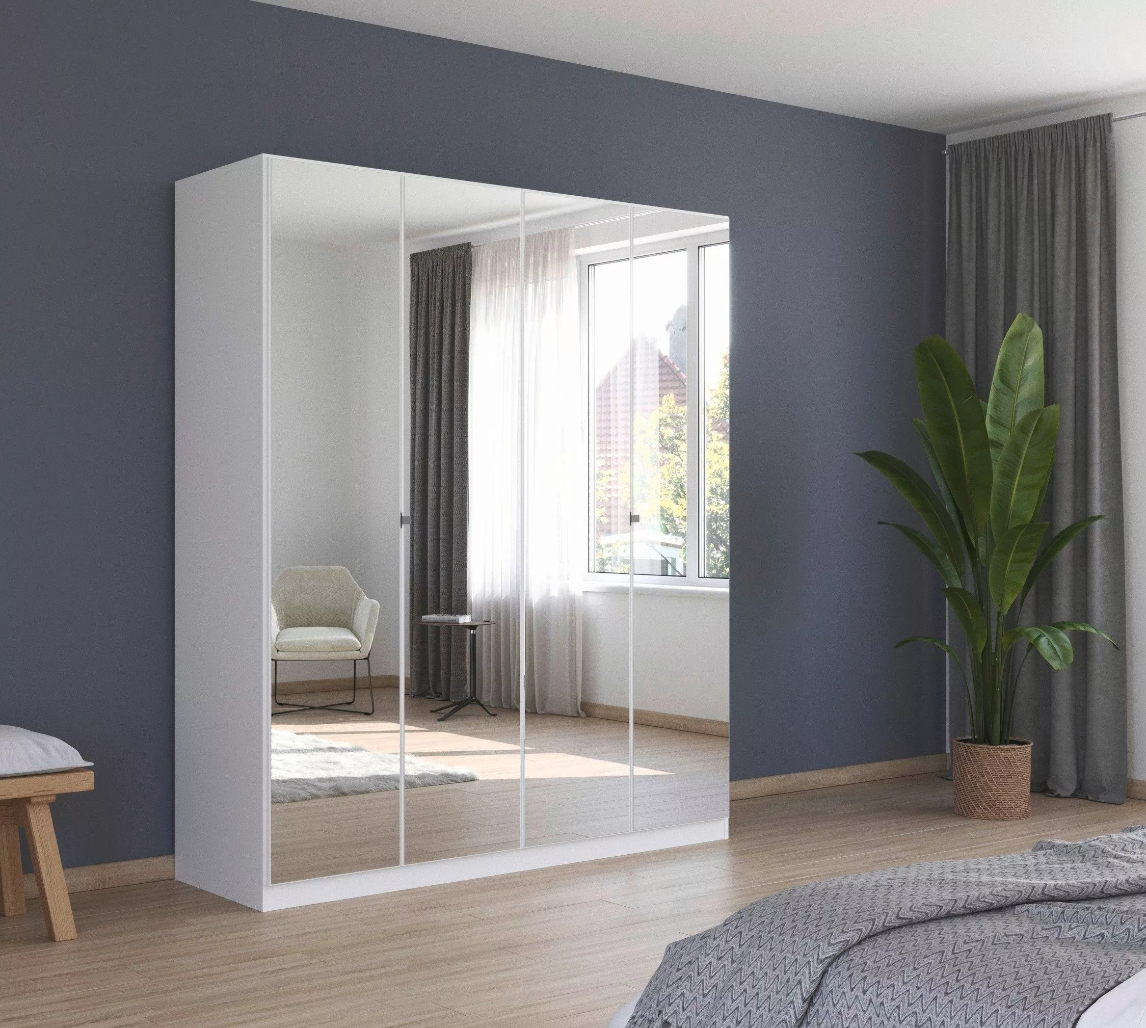 rauch Drehtürenschrank "Reflect", mit Spiegelfront, inkl. praktischer Innen günstig online kaufen