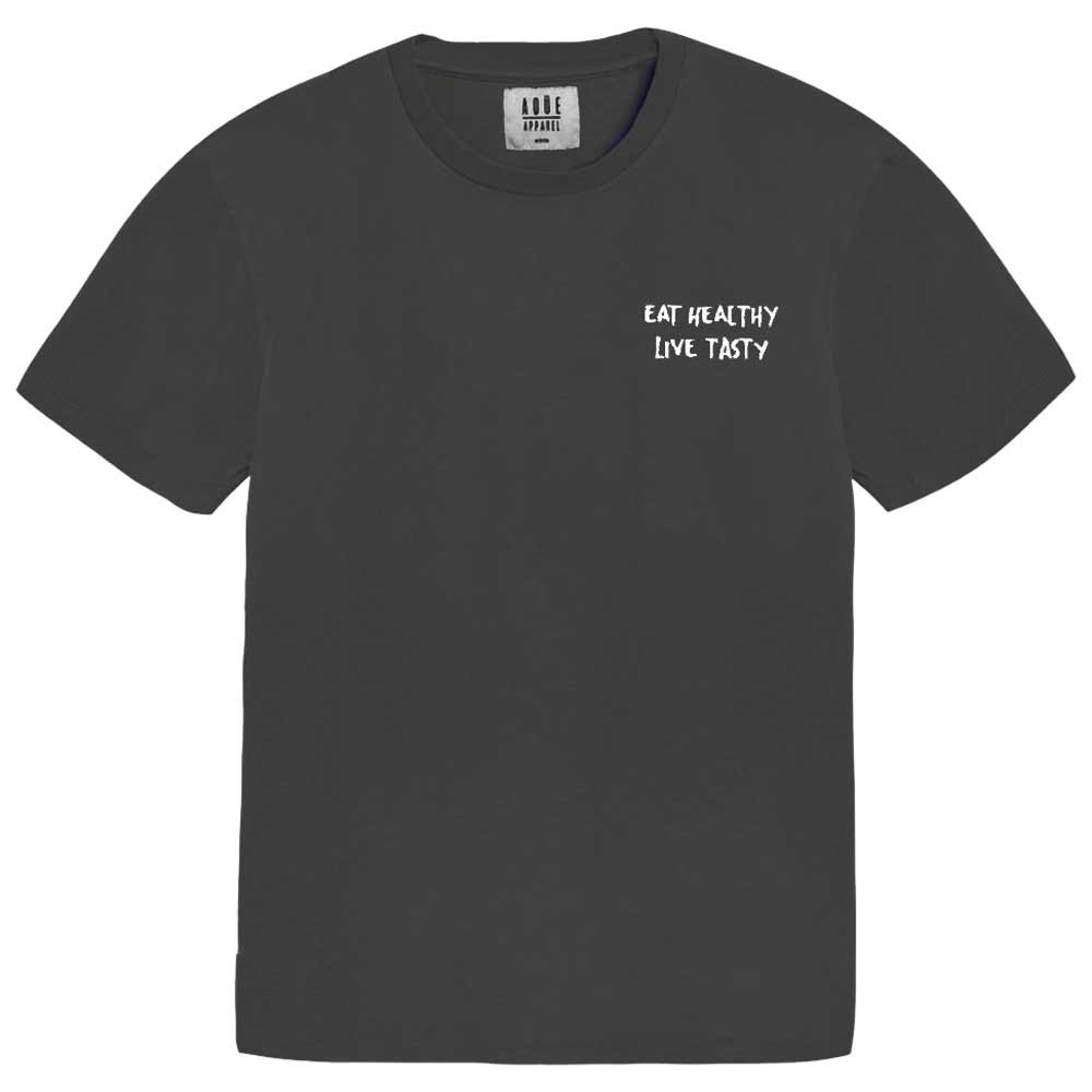 AqÜe Apparel Live Tasty Kurzärmeliges T-shirt M Dark Grey günstig online kaufen