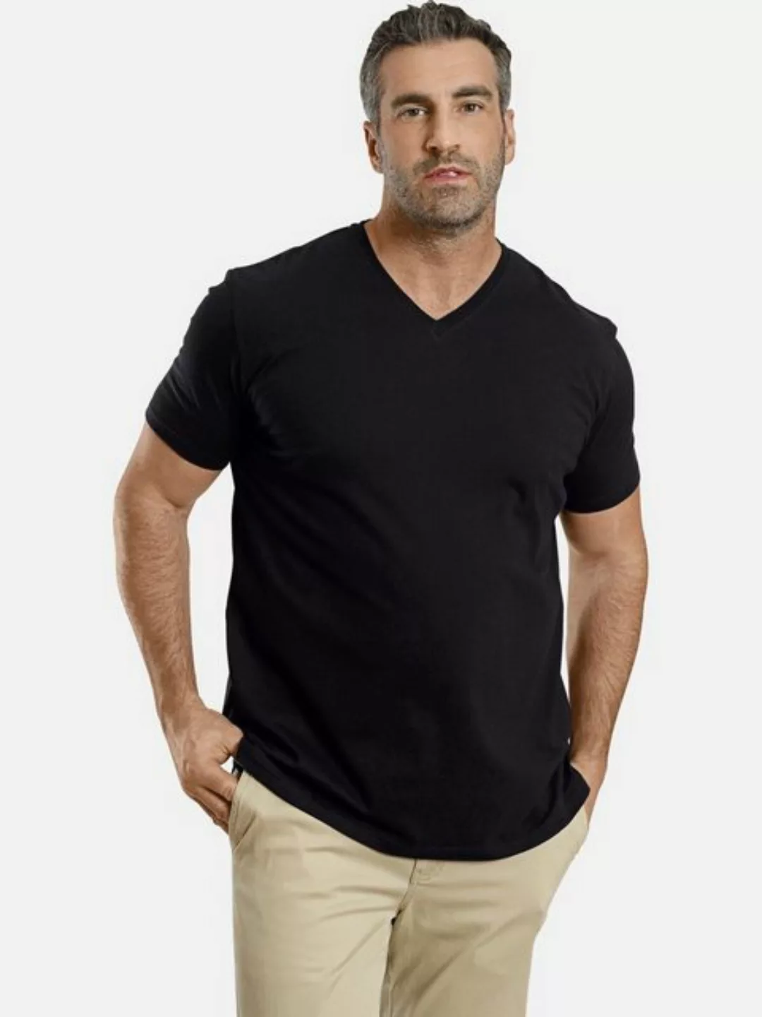 Charles Colby T-Shirt EARL MILLS schlicht mit V-Neck (2er-Pack) günstig online kaufen