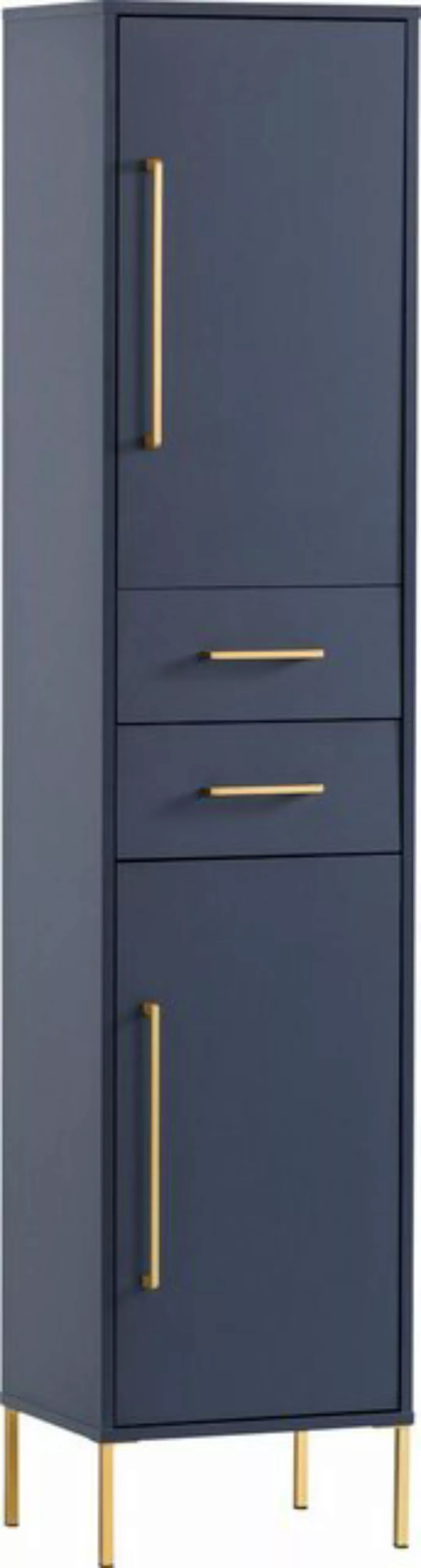 welltime Hochschrank Kent mit goldfarbenen Griffen Breite 40,5 cm, made in günstig online kaufen