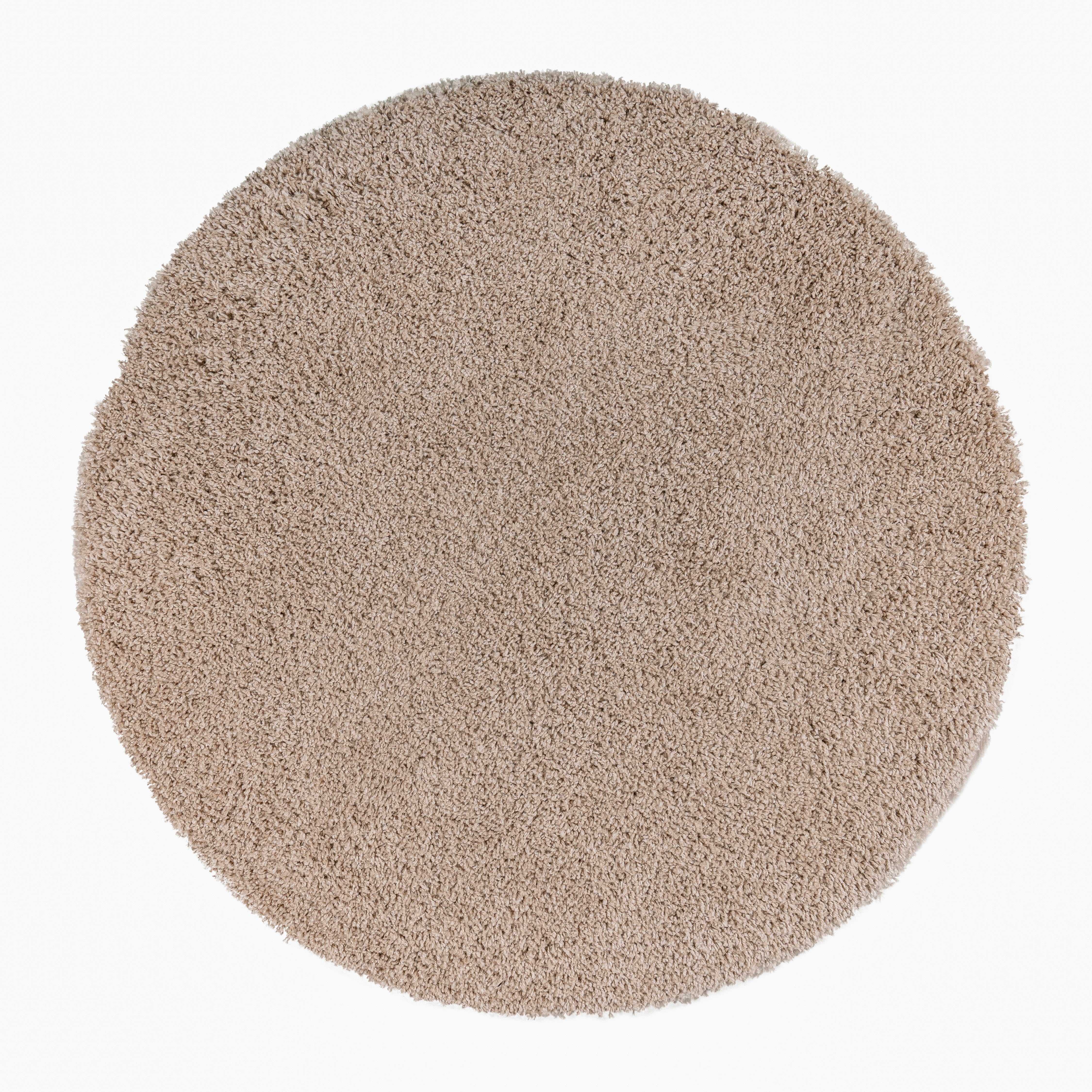 my home Teppich »Viva Teppich rund«, rund, 45 mm Höhe, Uni-Farben, einfarbi günstig online kaufen