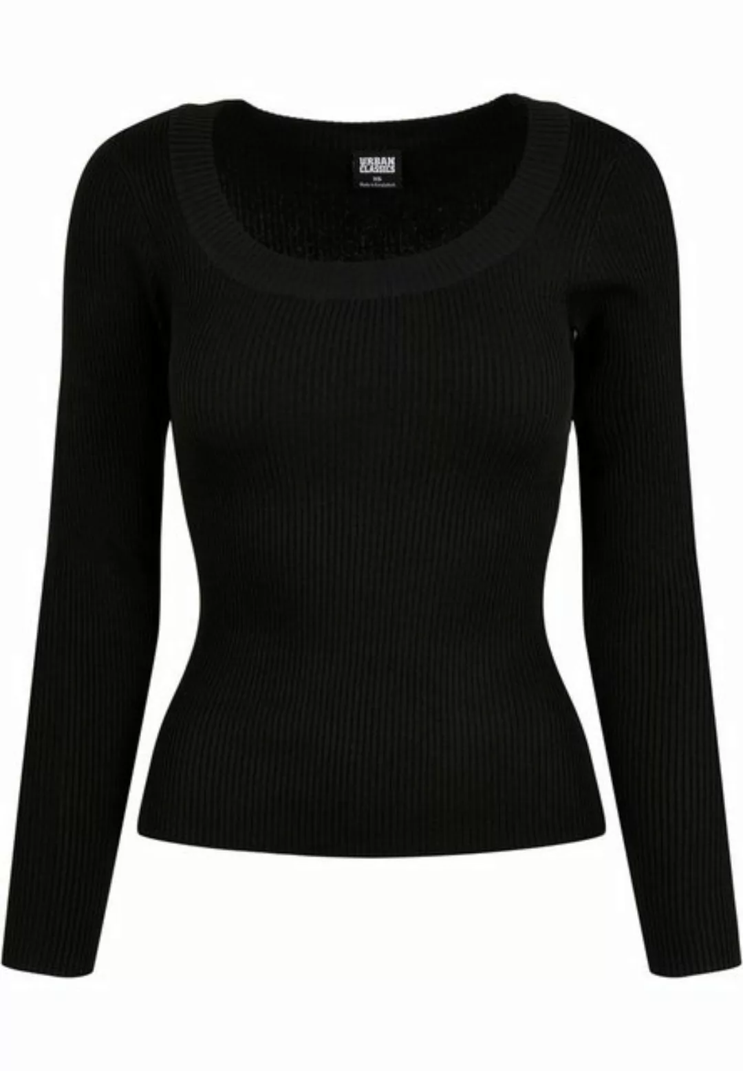 URBAN CLASSICS Rundhalspullover Urban Classics Damen Ladies Wide Neckline S günstig online kaufen