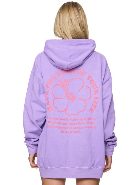 Worldclassca Hoodie Worldclassca Oversized FLOWER Print Hoodie Kapuzenpullo günstig online kaufen