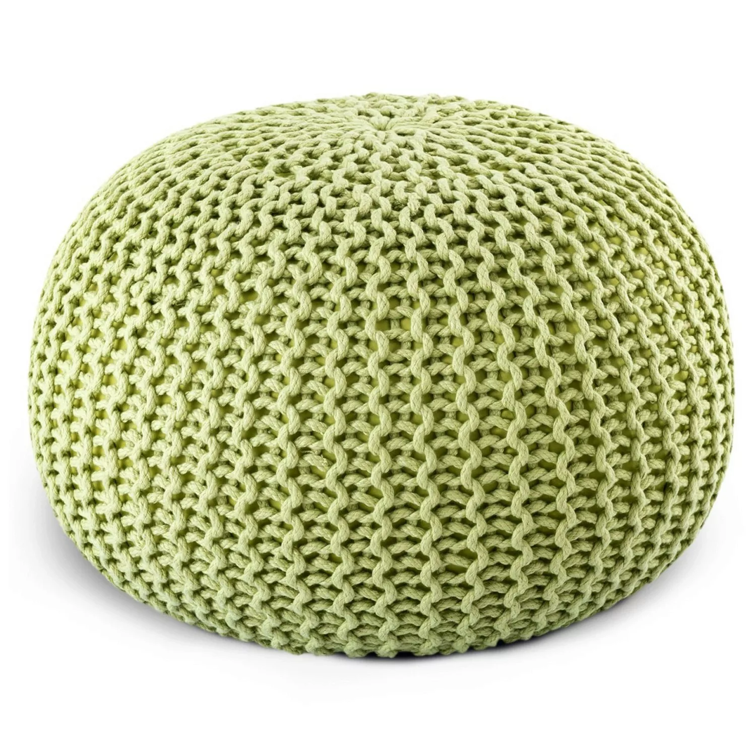 Casamia Premium Pouf Outdoor Sitzpouf Hocker 55x55x37cm Apfelgrün günstig online kaufen