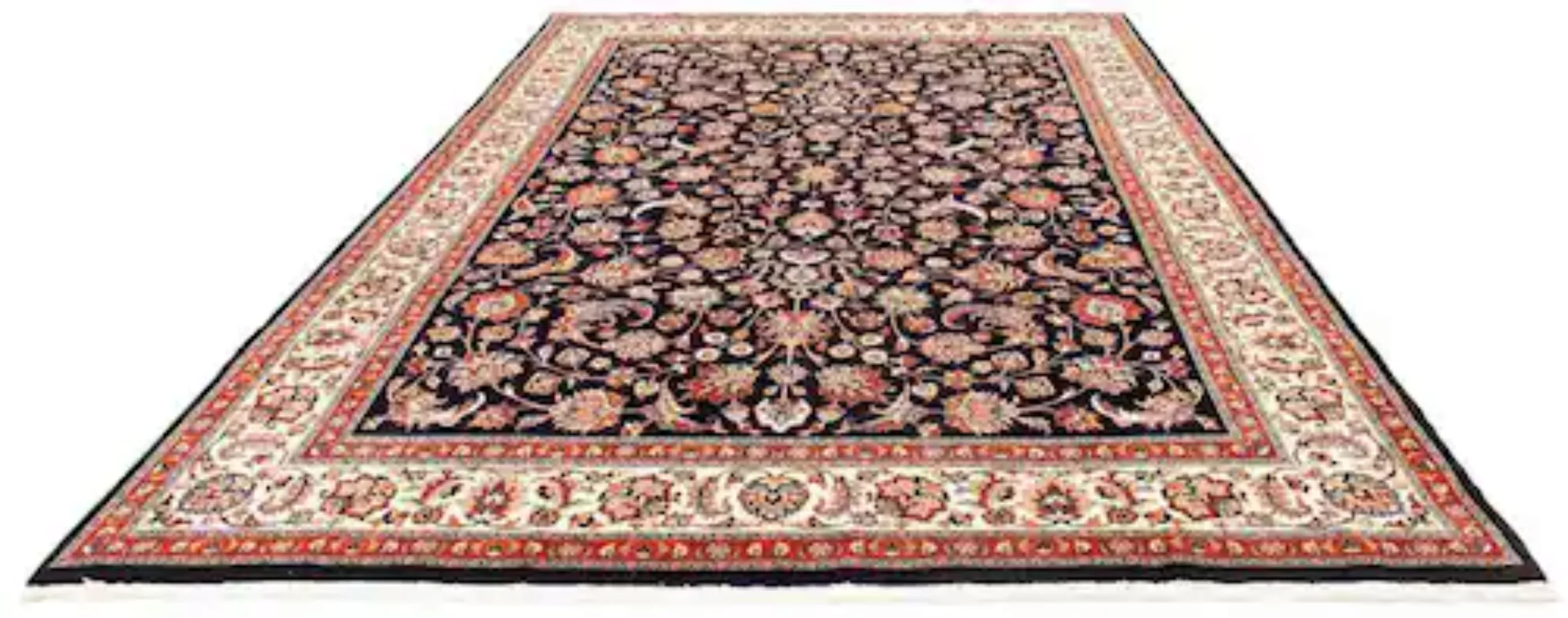 morgenland Wollteppich »Kaschmar Blumenmuster Blu scuro 355 x 250 cm«, rech günstig online kaufen