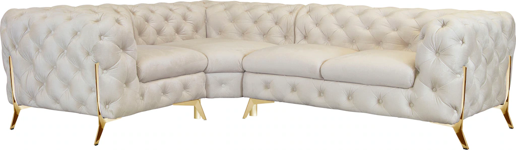 Leonique Chesterfield-Sofa "Amaury L-Form" günstig online kaufen