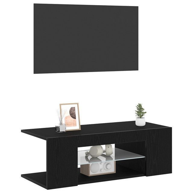 vidaXL TV-Schrank TV-Schrank Schwarze Eiche Holzwerkstoff Mittel (1-St) günstig online kaufen