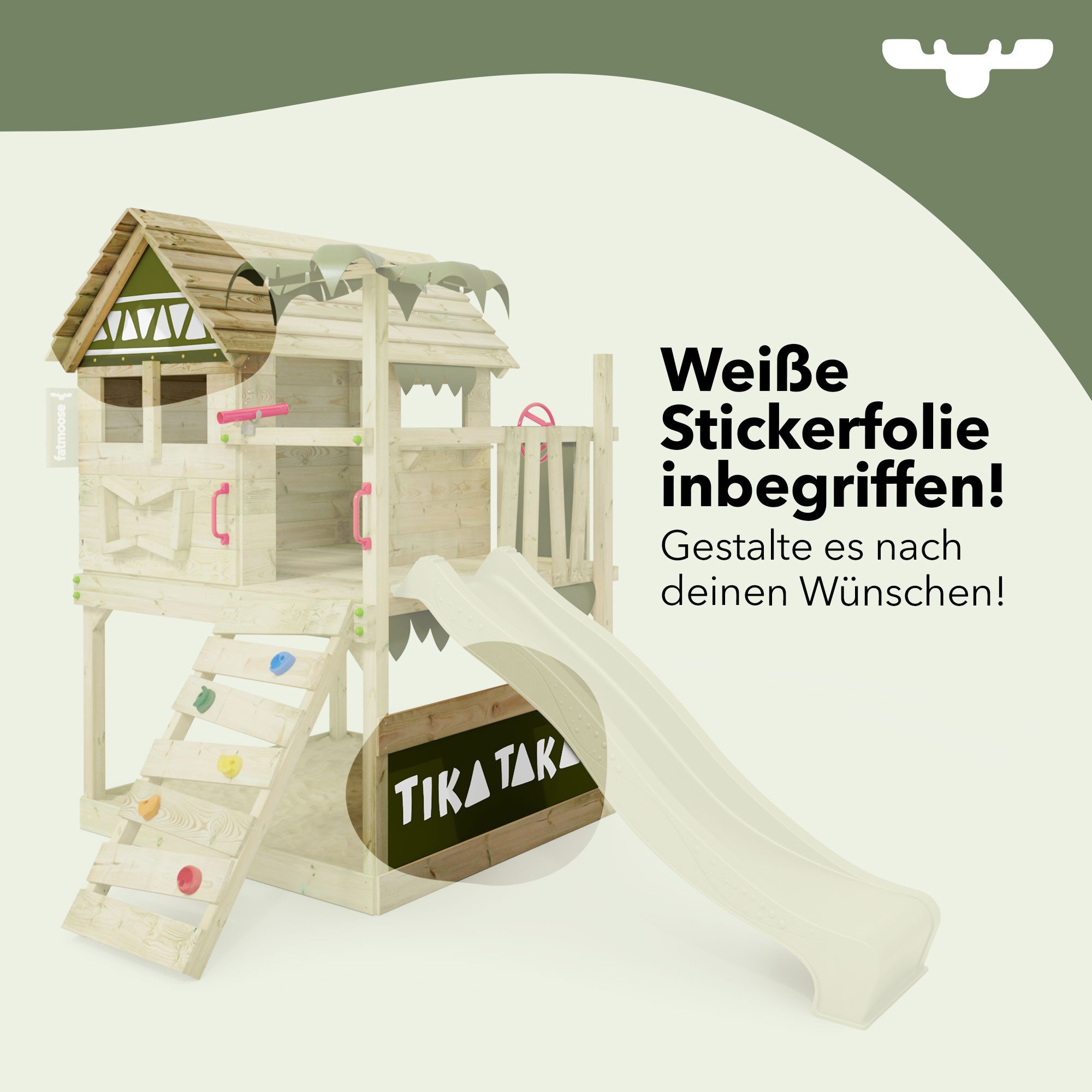 FATMOOSE Spielturm TikaTaka - Abenteuer-Stelzenhaus mit günstig online kaufen