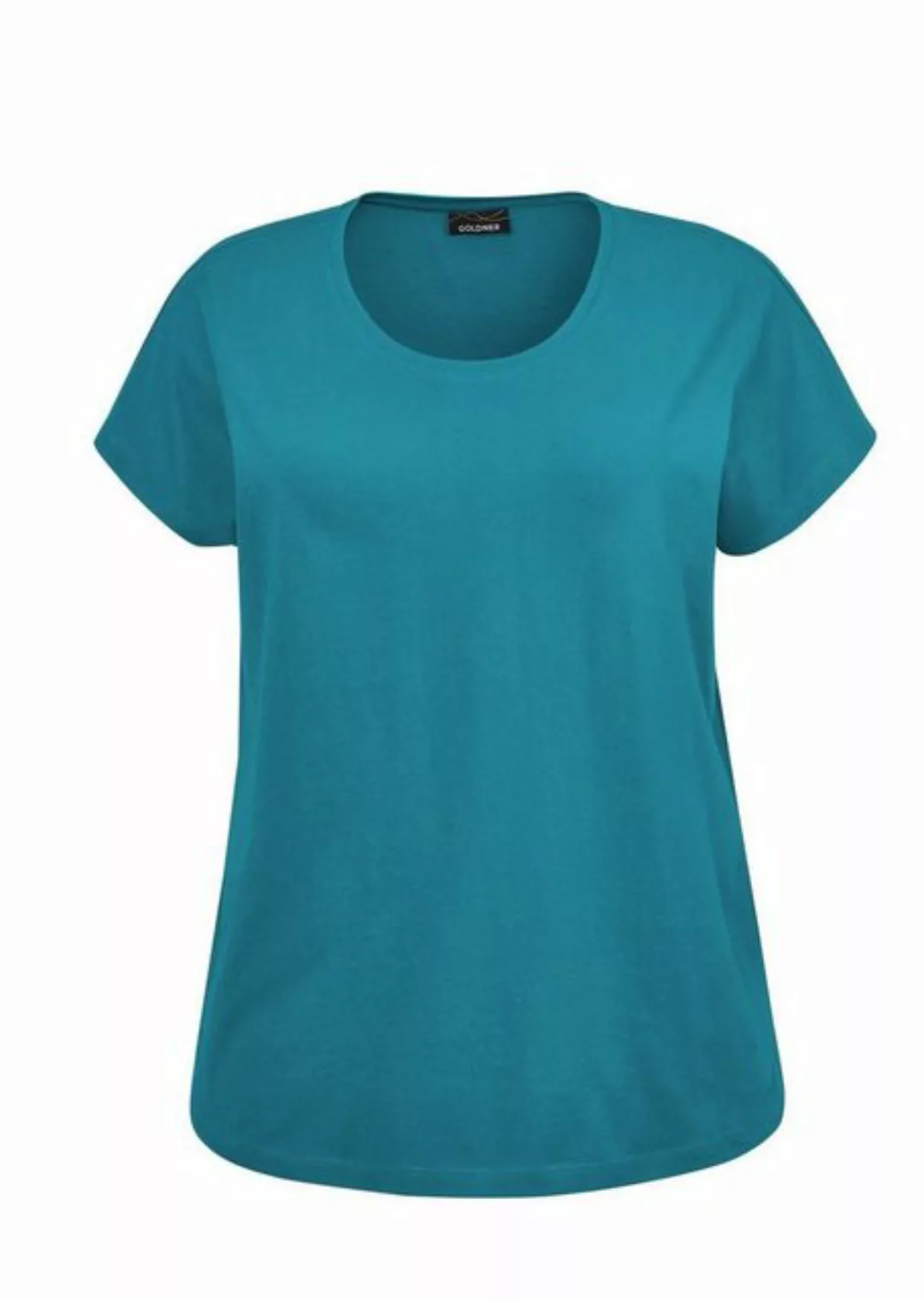 GOLDNER T-Shirt Shirt mit Rundhalsausschnitt (CURVY) günstig online kaufen