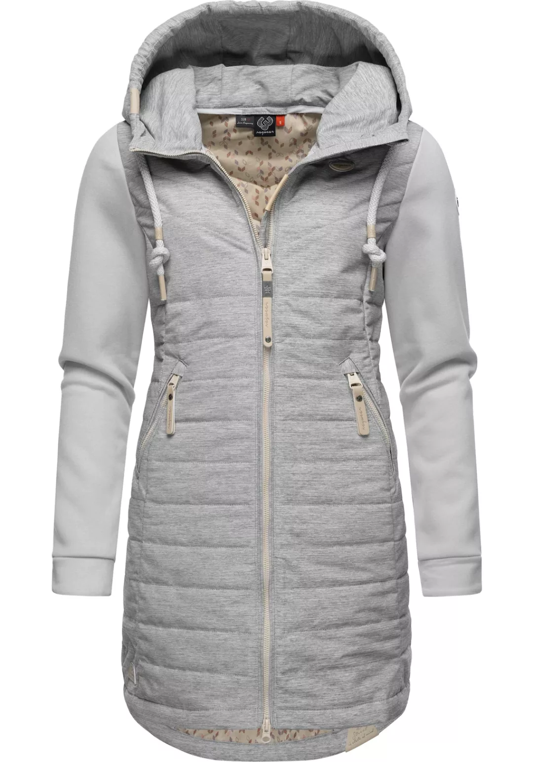 Ragwear Steppmantel "Lucinda Long", Mantel aus modernem Materialmix mit Kap günstig online kaufen