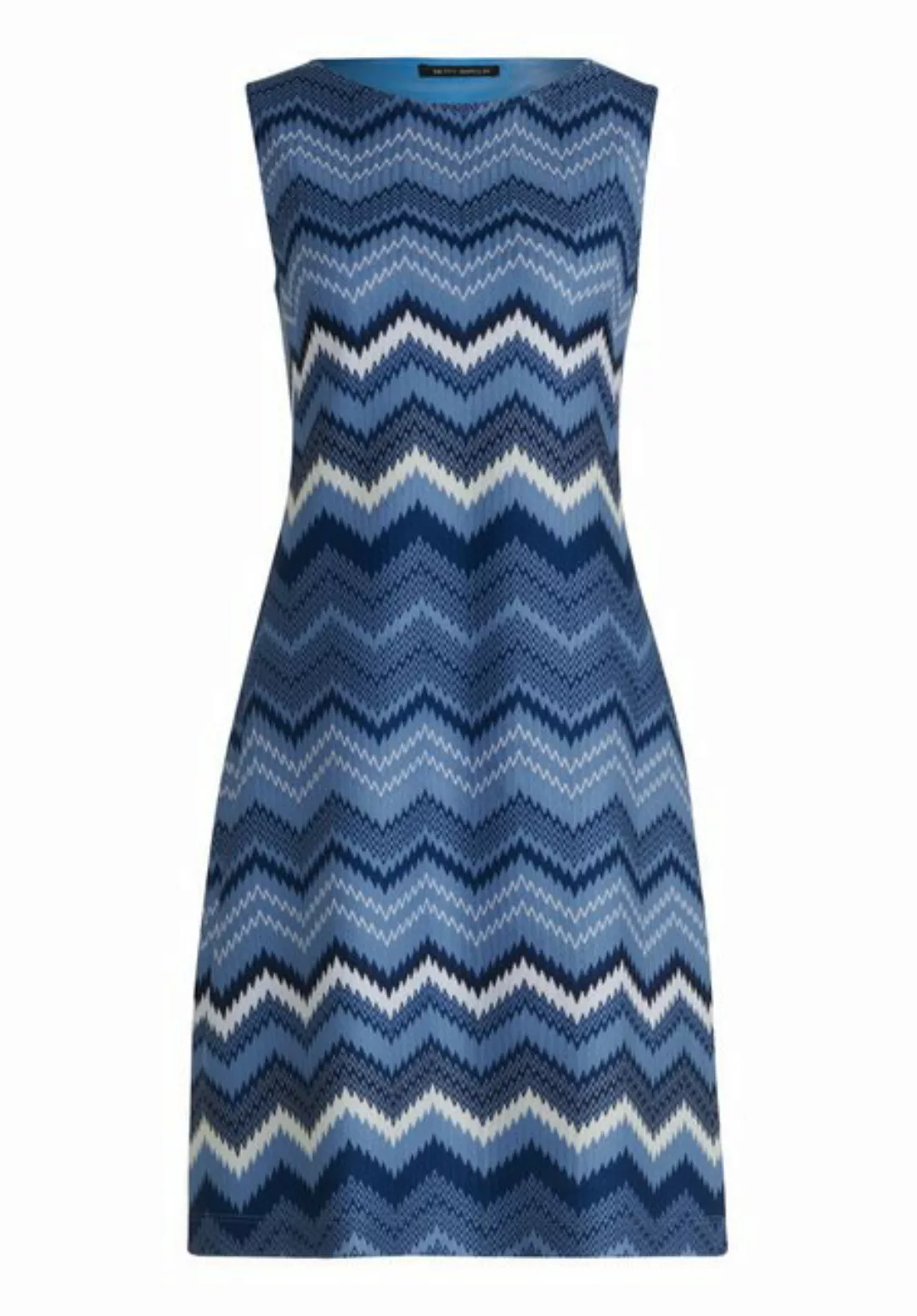 Betty Barclay Sommerkleid Kleid Kurz ohne Arm, Blue/Cream günstig online kaufen