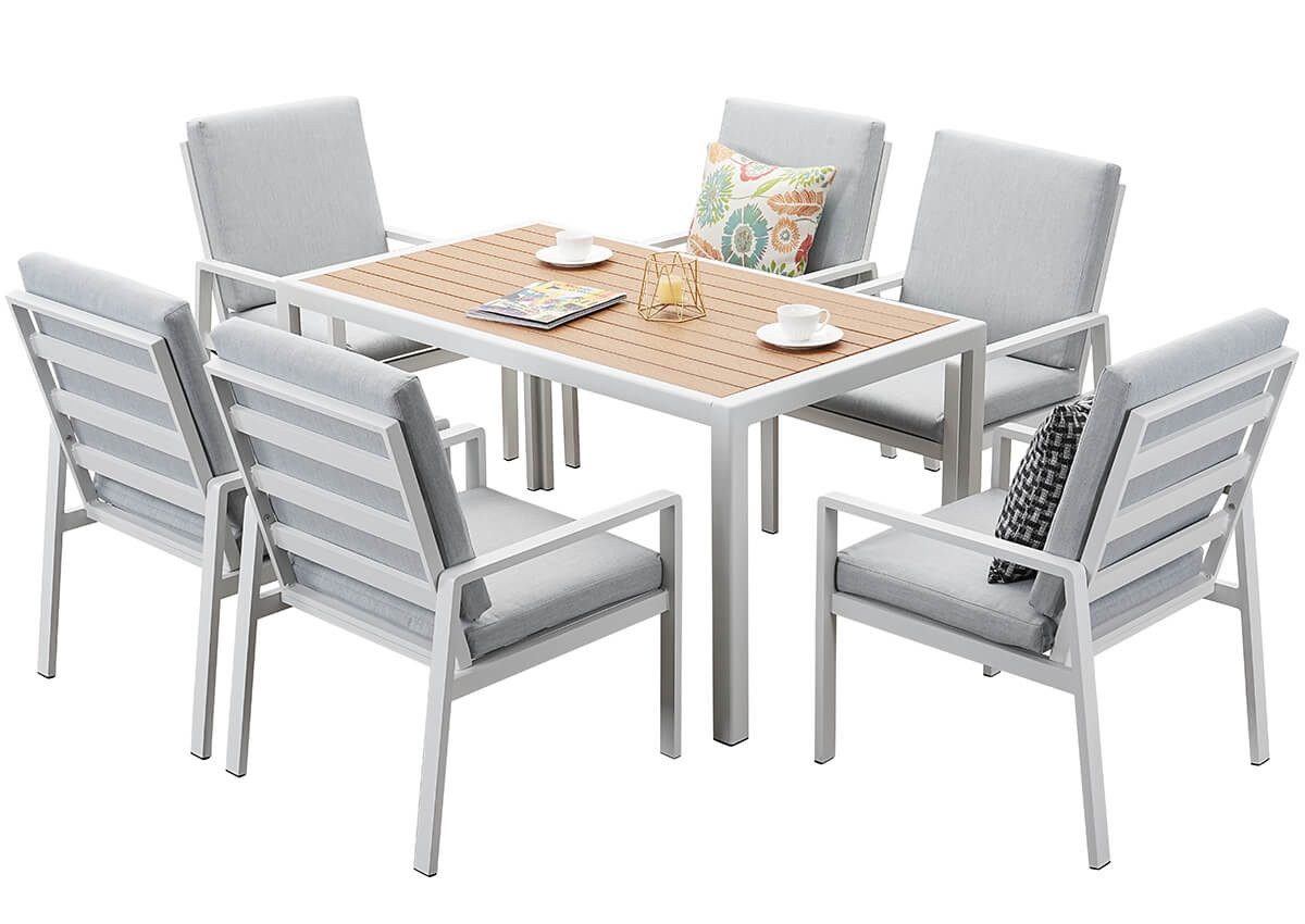 MeXo Gartenlounge-Set Lounge Gartenmöbelset Aluminium, (Garten günstig online kaufen