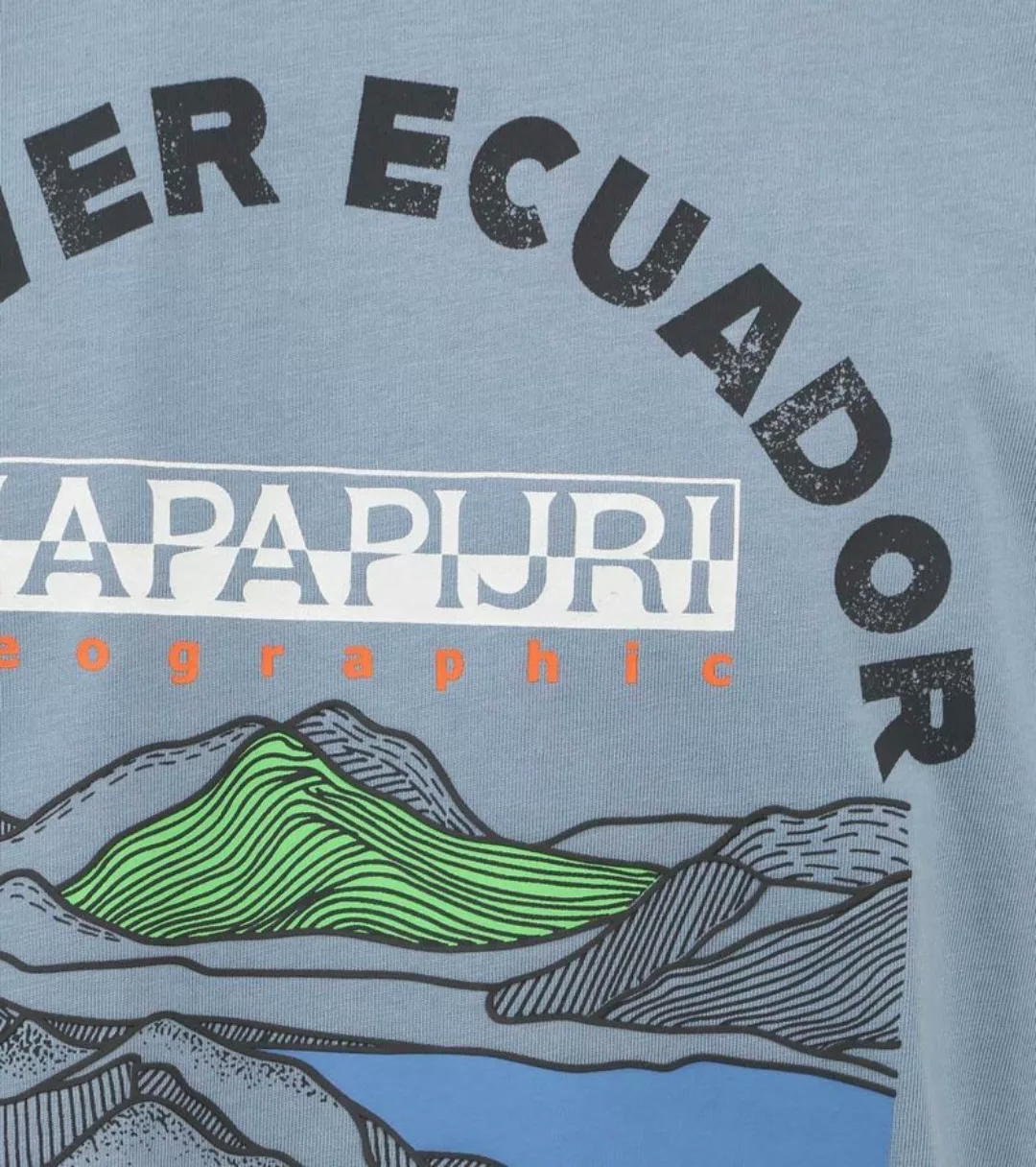 Napapijri Sangay T-shirt Hellblau - Größe XXL günstig online kaufen