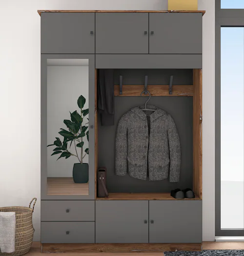 borchardt Möbel Garderobenschrank "Kompakta", Höhe 202 cm günstig online kaufen
