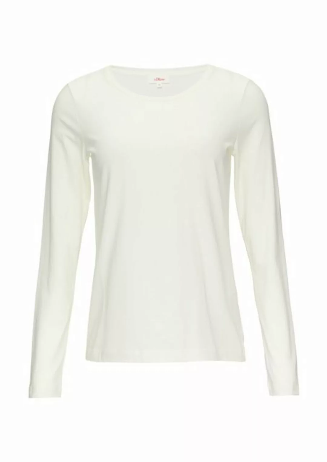 s.Oliver Langarmshirt Longsleeve aus Baumwollstretch günstig online kaufen