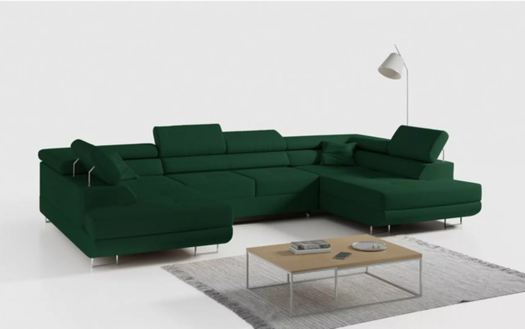 MKS MÖBEL Ecksofa GUSTAW U, Set, Wohnzimmer - Wohnlandschaft, U-Form Couch günstig online kaufen