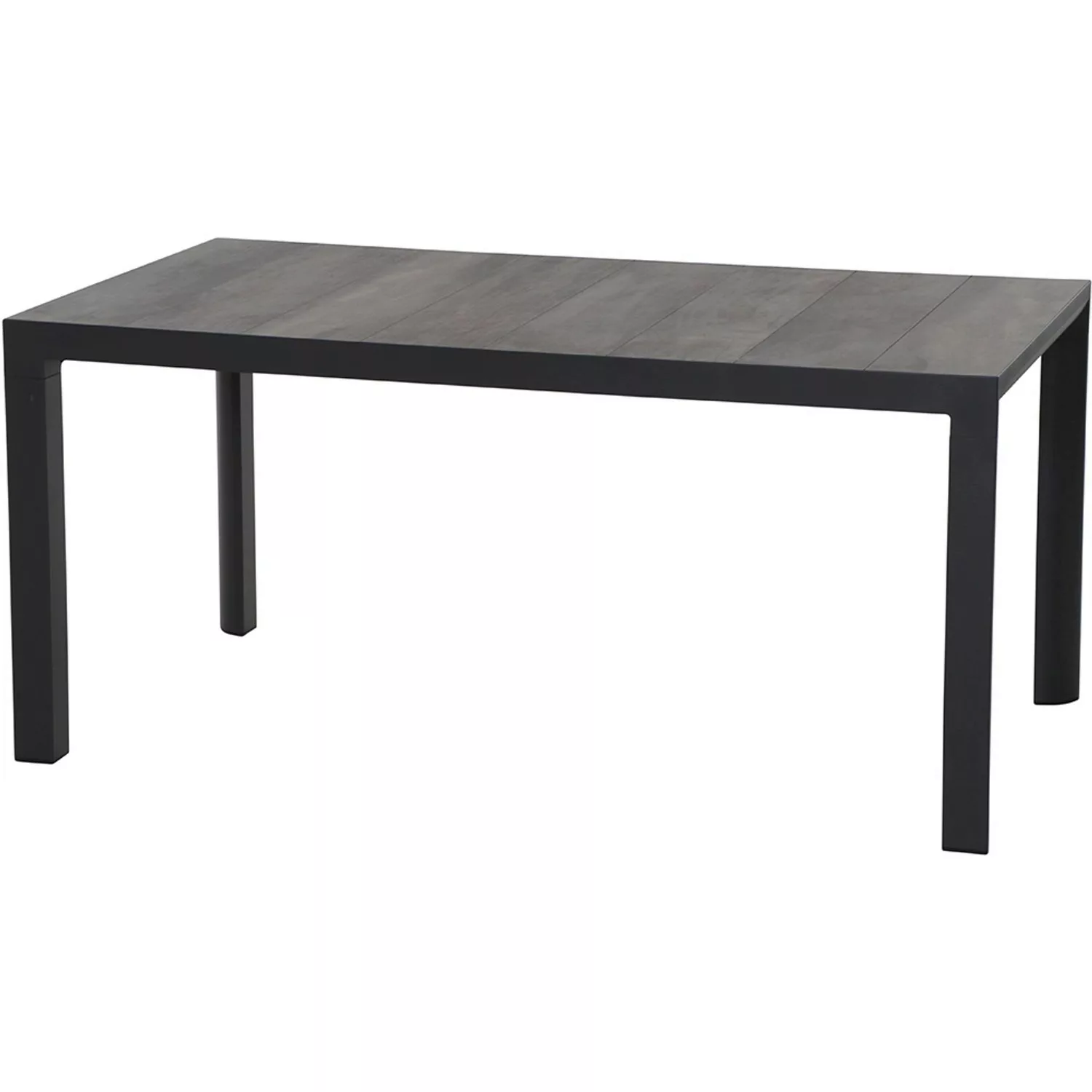 Siena Garden Silva Dining Tisch Matt Anthrazit - Washed Grey 140x90 cm günstig online kaufen