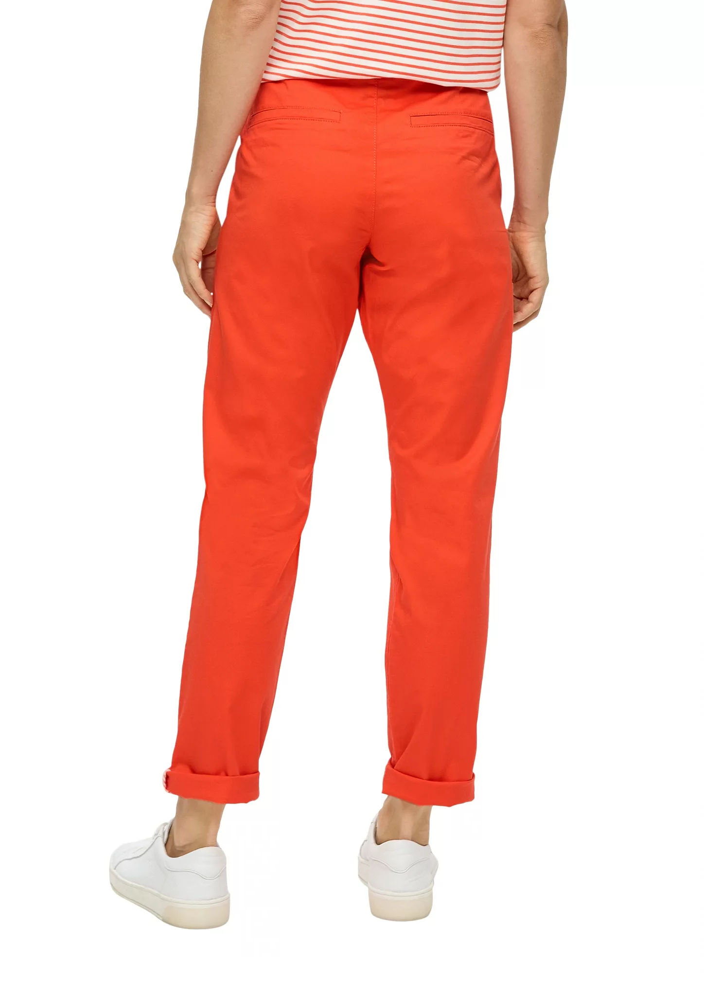 s.Oliver Chinohose s.Oliver Chinohose mit Gürtel in Orange (1-tlg) Einschub günstig online kaufen