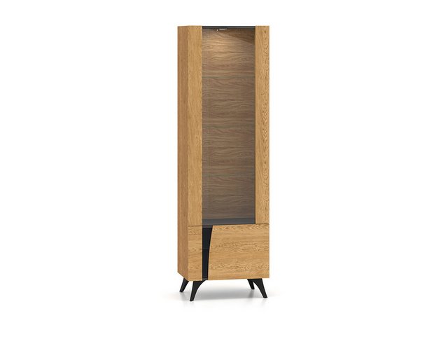 Feldmann-Wohnen Vitrine Toscania (1 Glastür, 1 Holzboden, 3 Glasböden, 1-St günstig online kaufen