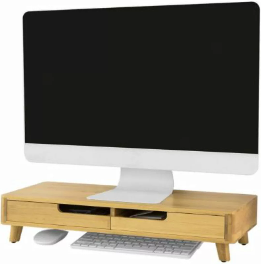 SoBuy® Design Monitorständer Monitorerhöhung Schreibtischaufsatz Organizer günstig online kaufen
