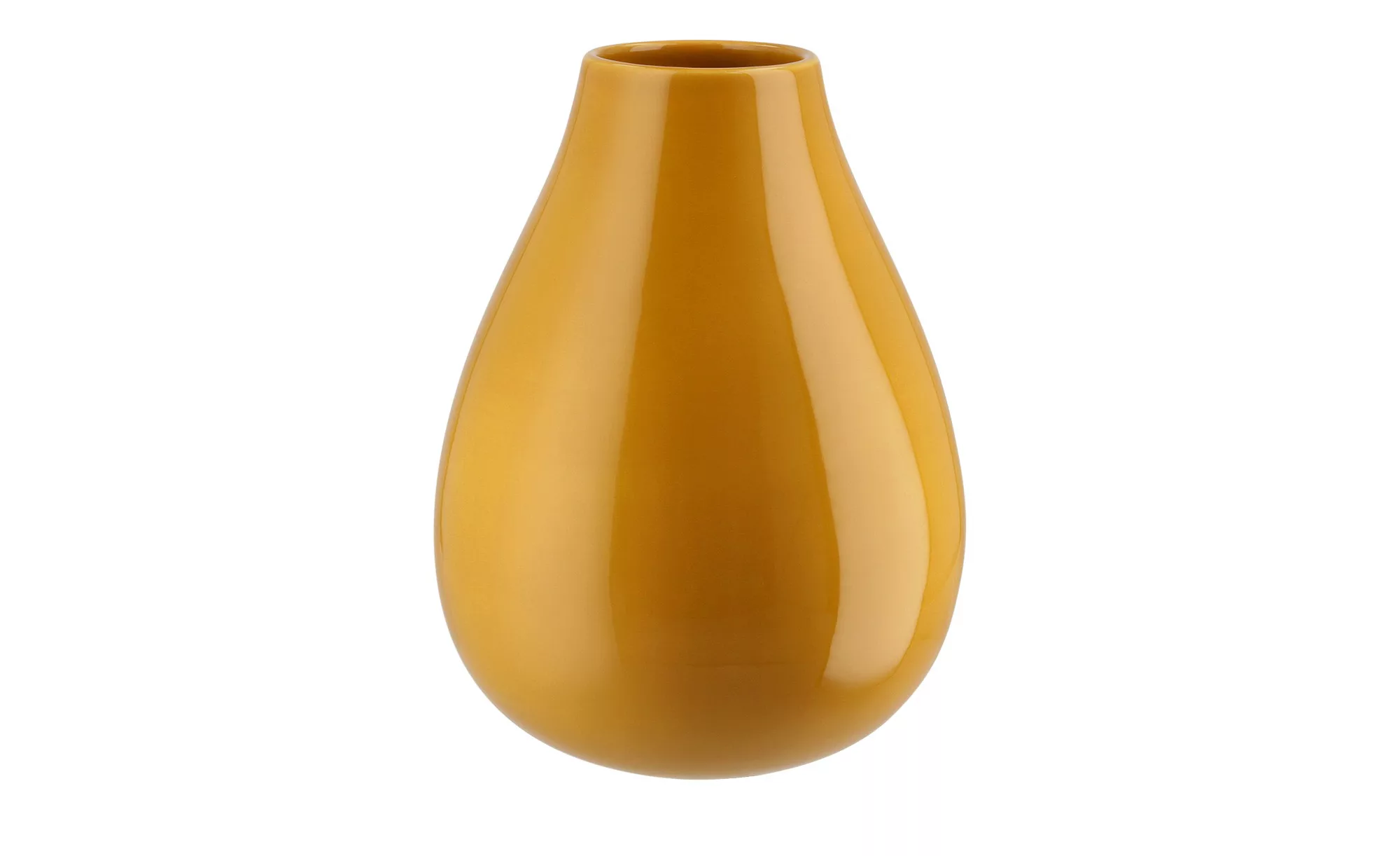 Vase - gelb - Keramik - 24 cm - Dekoration > Vasen - Möbel Kraft günstig online kaufen