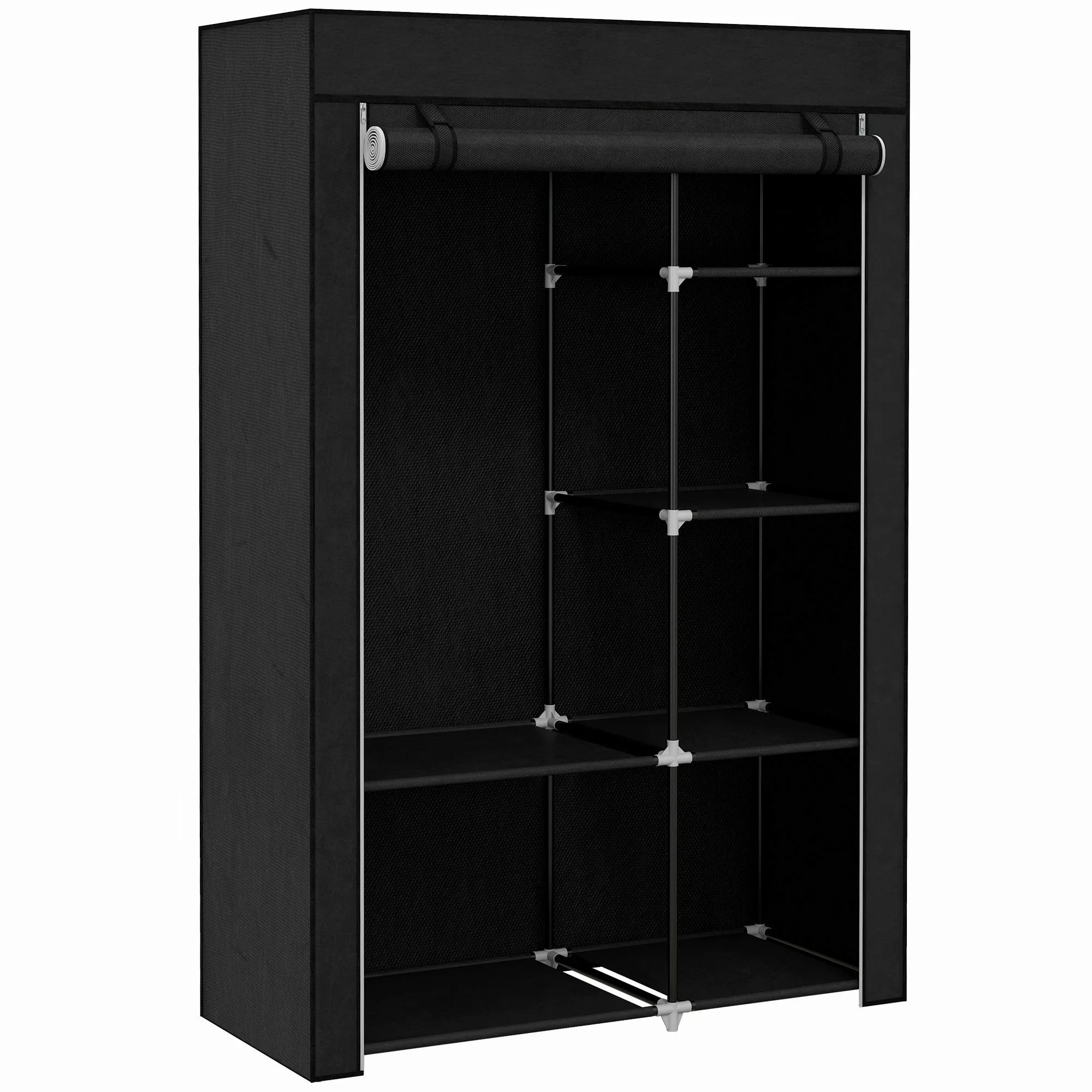HOMCOM Stoffschrank Klappbarer Kleiderschrank Faltbare Garderobe günstig online kaufen