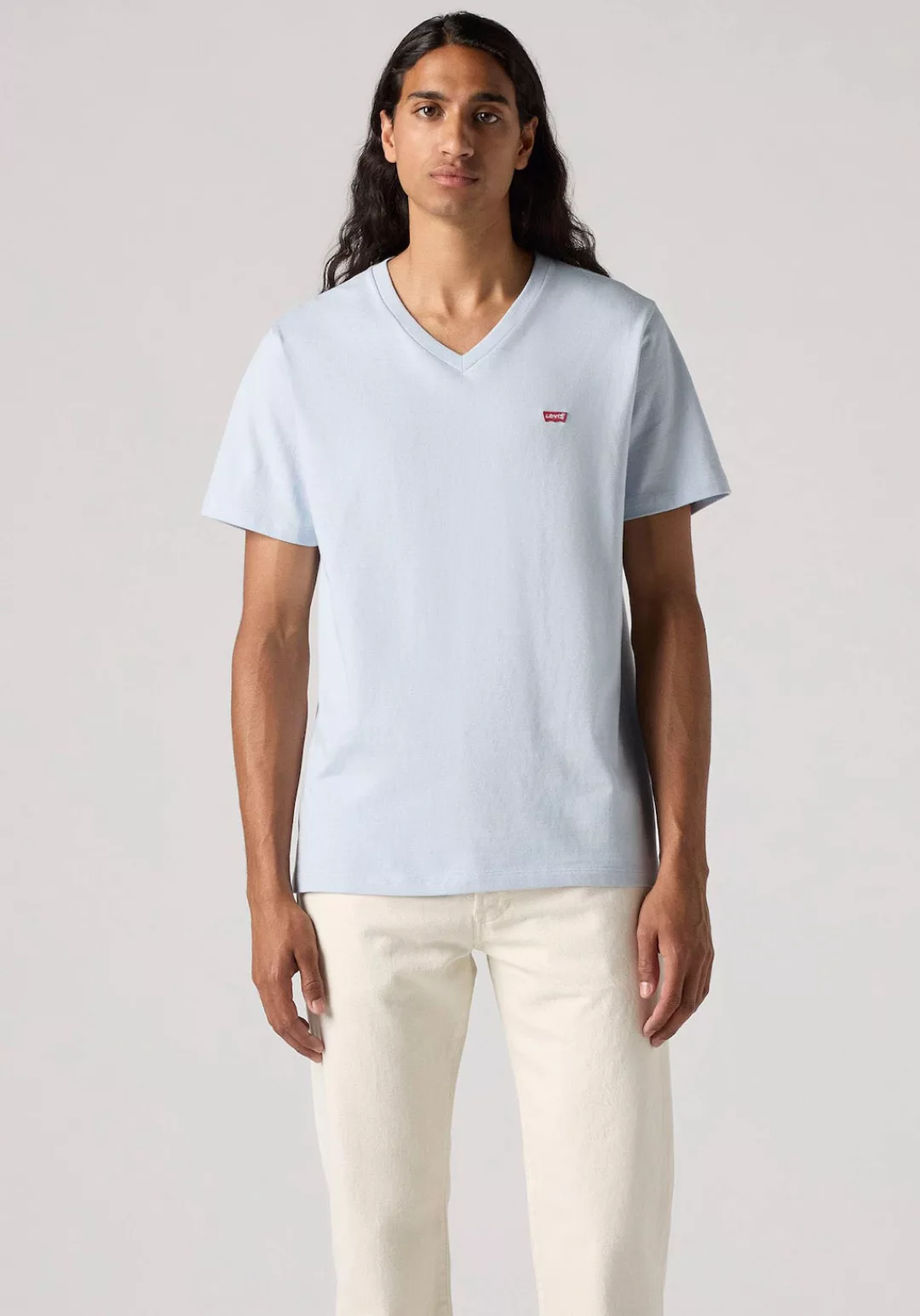 Levis V-Shirt "LE ORIGINAL HM VNECK", mit Logostickerei günstig online kaufen